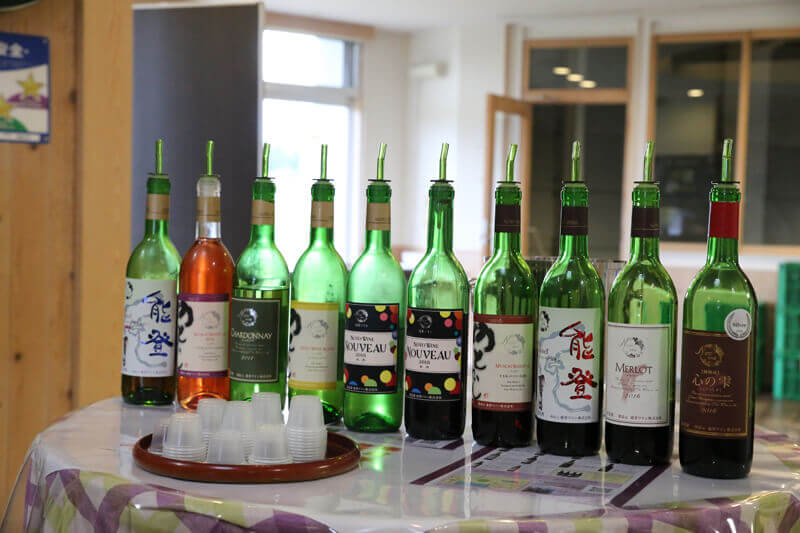 国産ワインコンクールをはじめ、数々の賞を受賞している能登ワイン